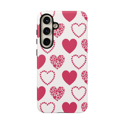 Clustered Pink Hearts Samsung Galaxy Case - BOGO Cases