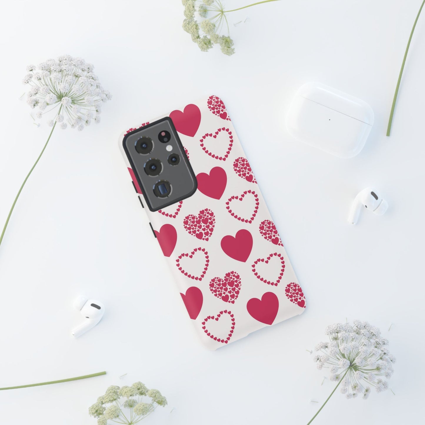 Clustered Pink Hearts Samsung Galaxy Case - BOGO Cases