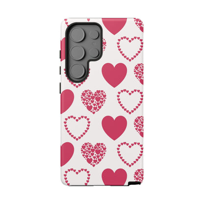 Clustered Pink Hearts Samsung Galaxy Case - BOGO Cases