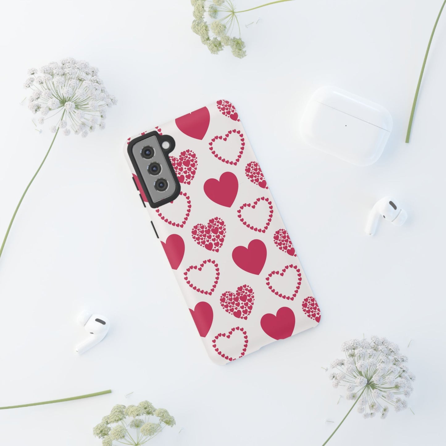 Clustered Pink Hearts Samsung Galaxy Case - BOGO Cases