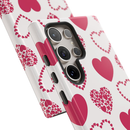 Clustered Pink Hearts Samsung Galaxy Case - BOGO Cases