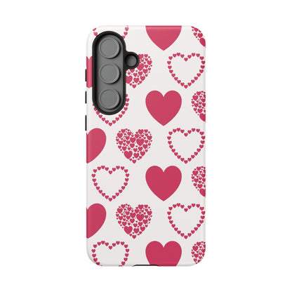 Clustered Pink Hearts Samsung Galaxy Case - BOGO Cases