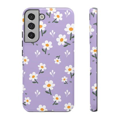 Copy of Purple Daisy Garden Samsung Galaxy Case – Soft Lavender Background, Shockproof Protection with Slim Fit - BOGO Cases