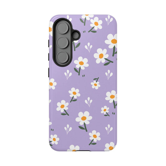 Copy of Purple Daisy Garden Samsung Galaxy Case – Soft Lavender Background, Shockproof Protection with Slim Fit - BOGO Cases