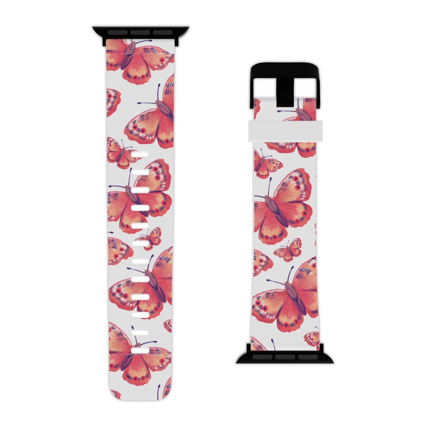 Coral Butterfly Apple Watch Band - BOGO Cases