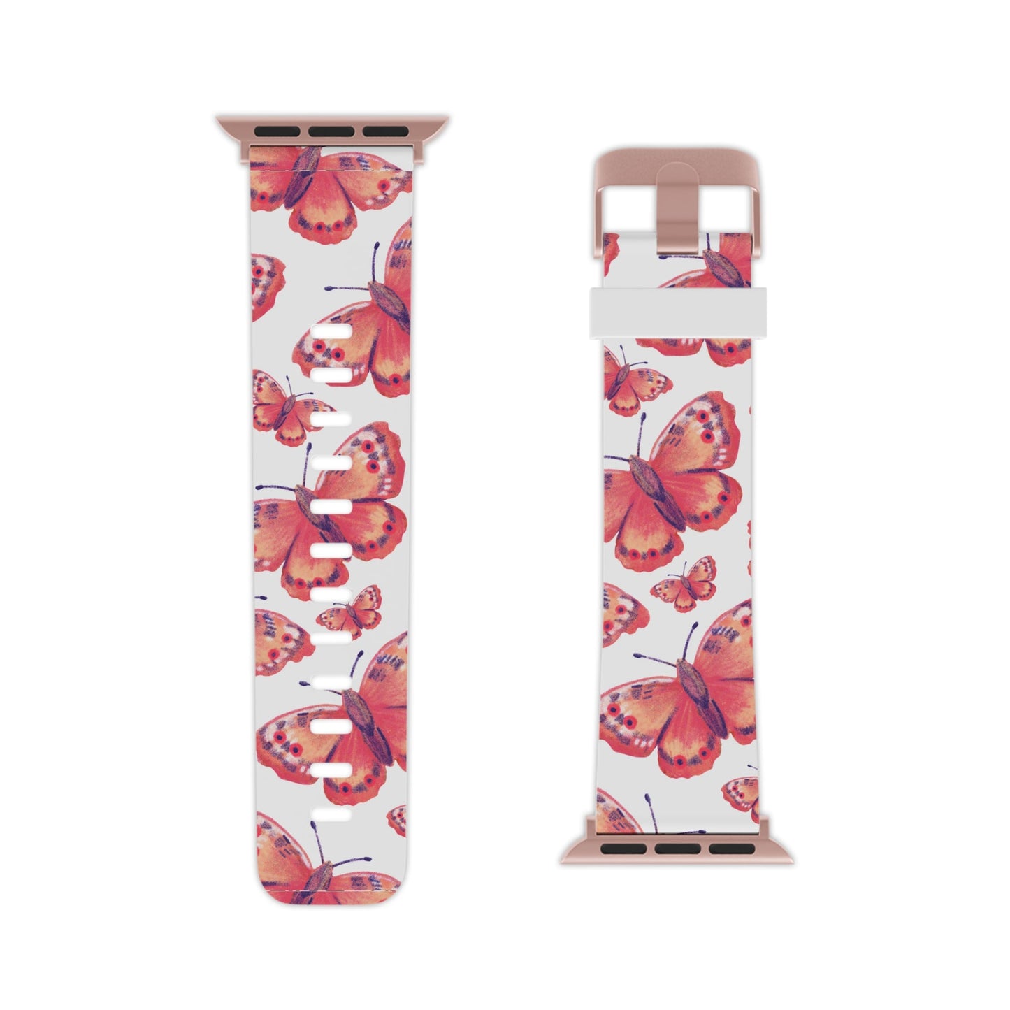 Coral Butterfly Apple Watch Band - BOGO Cases