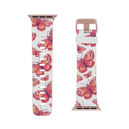Coral Butterfly Apple Watch Band - BOGO Cases