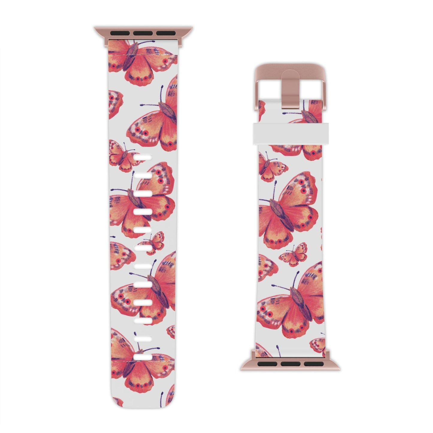 Coral Butterfly Apple Watch Band - BOGO Cases