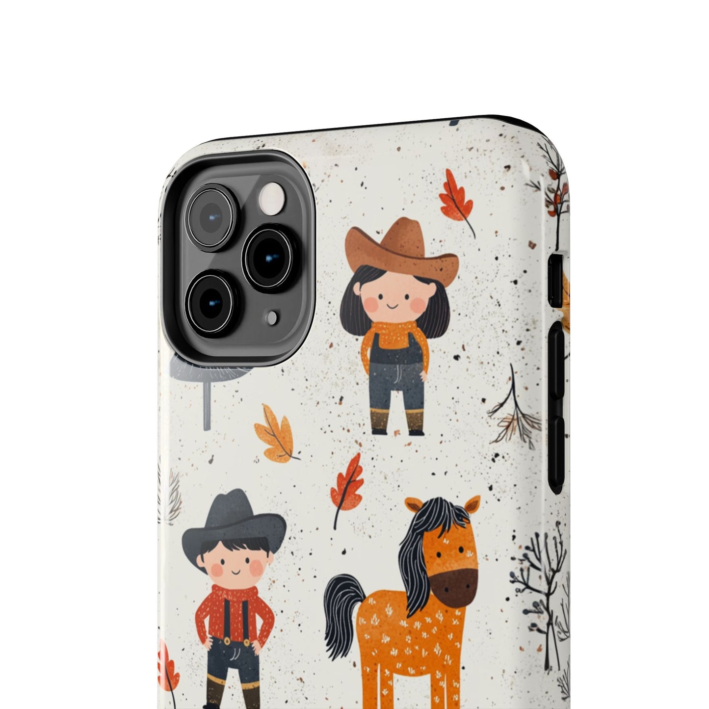 Cowboy Adventures Tough iPhone Case – Cute Western Theme, Dual - Layer Protection - BOGO Cases