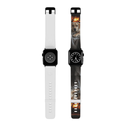 Cozy Labrador by the Fireplace Apple Watch Band - BOGO Cases