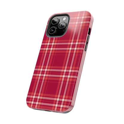Crimson Check iPhone Case - BOGO Cases