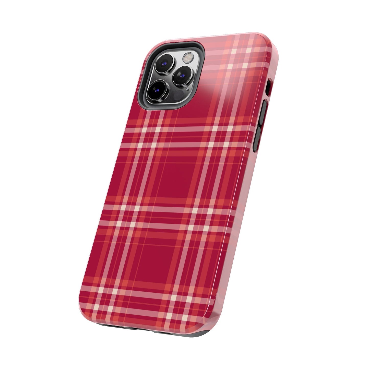 Crimson Check iPhone Case - BOGO Cases