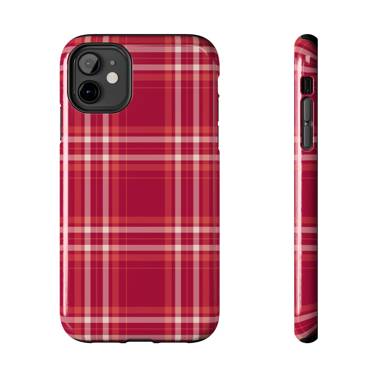 Crimson Check iPhone Case - BOGO Cases