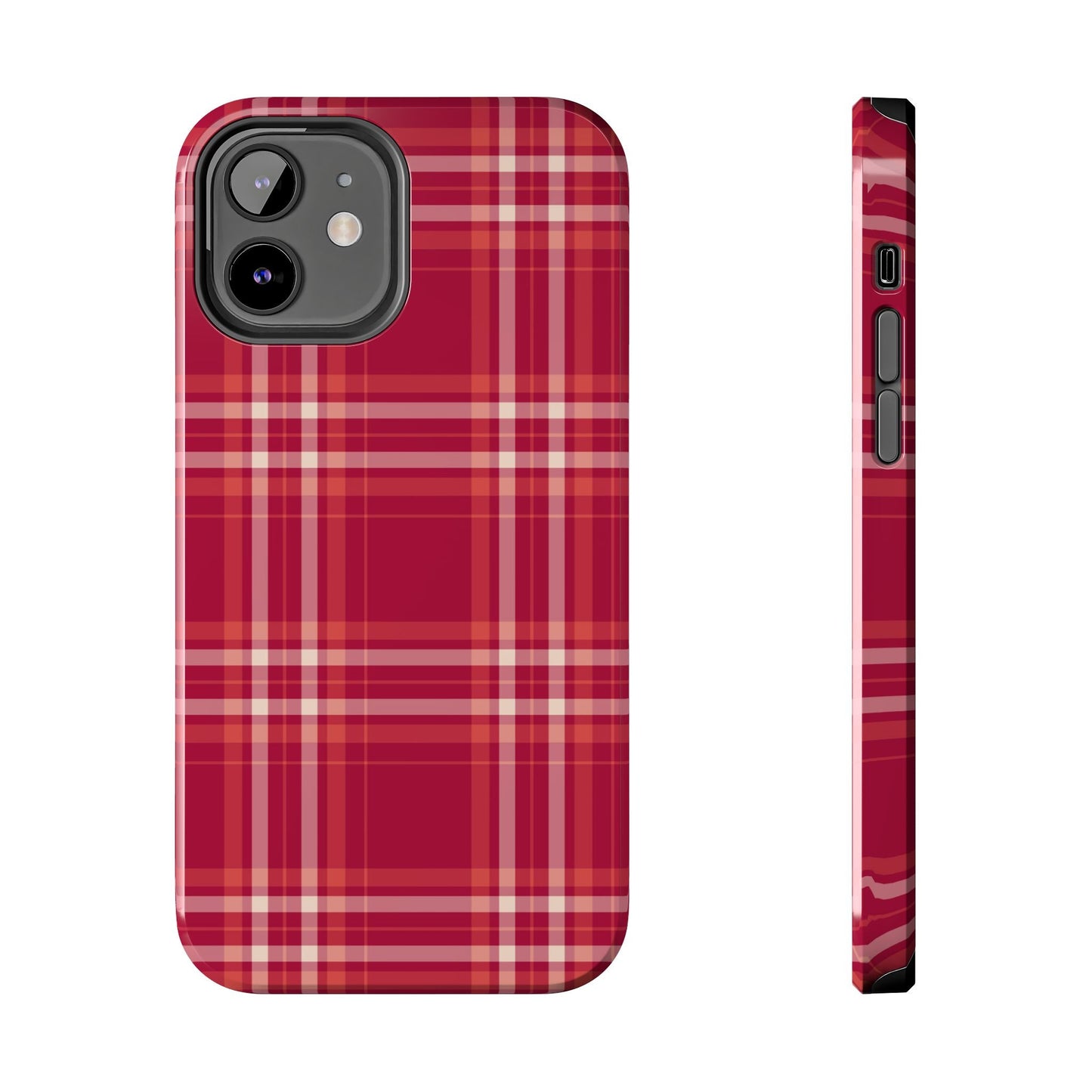 Crimson Check iPhone Case - BOGO Cases