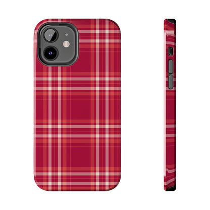 Crimson Check iPhone Case - BOGO Cases