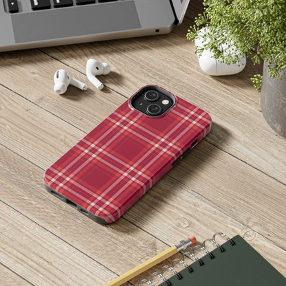 Crimson Check iPhone Case - BOGO Cases