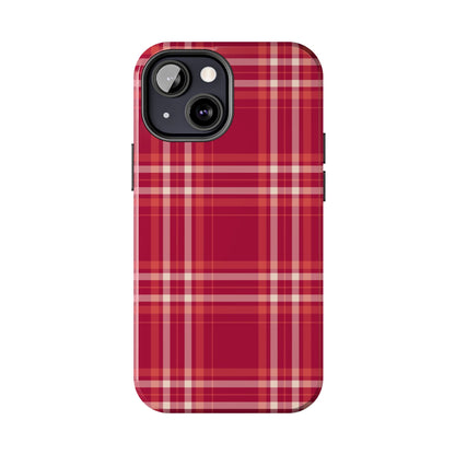 Crimson Check iPhone Case - BOGO Cases