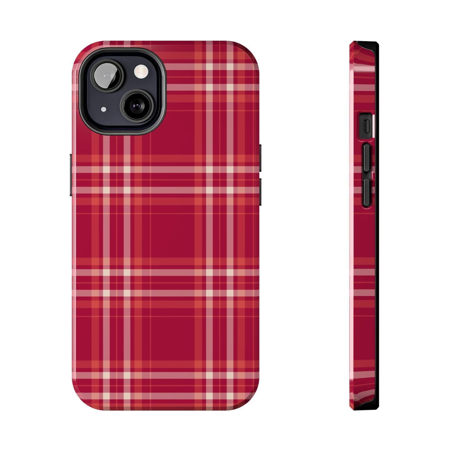 Crimson Check iPhone Case - BOGO Cases