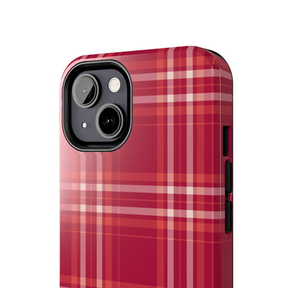 Crimson Check iPhone Case - BOGO Cases