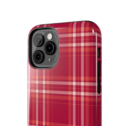Crimson Check iPhone Case - BOGO Cases