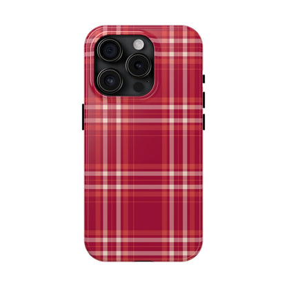 Crimson Check iPhone Case - BOGO Cases