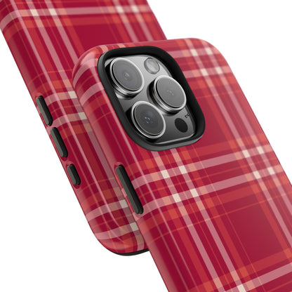 Crimson Check iPhone Case - BOGO Cases