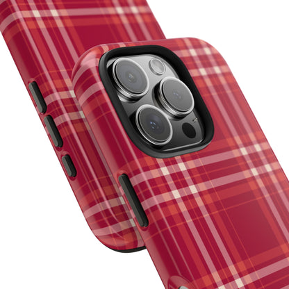 Crimson Check iPhone Case - BOGO Cases