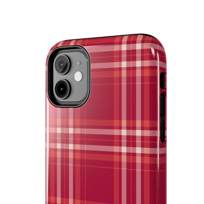 Crimson Check iPhone Case - BOGO Cases