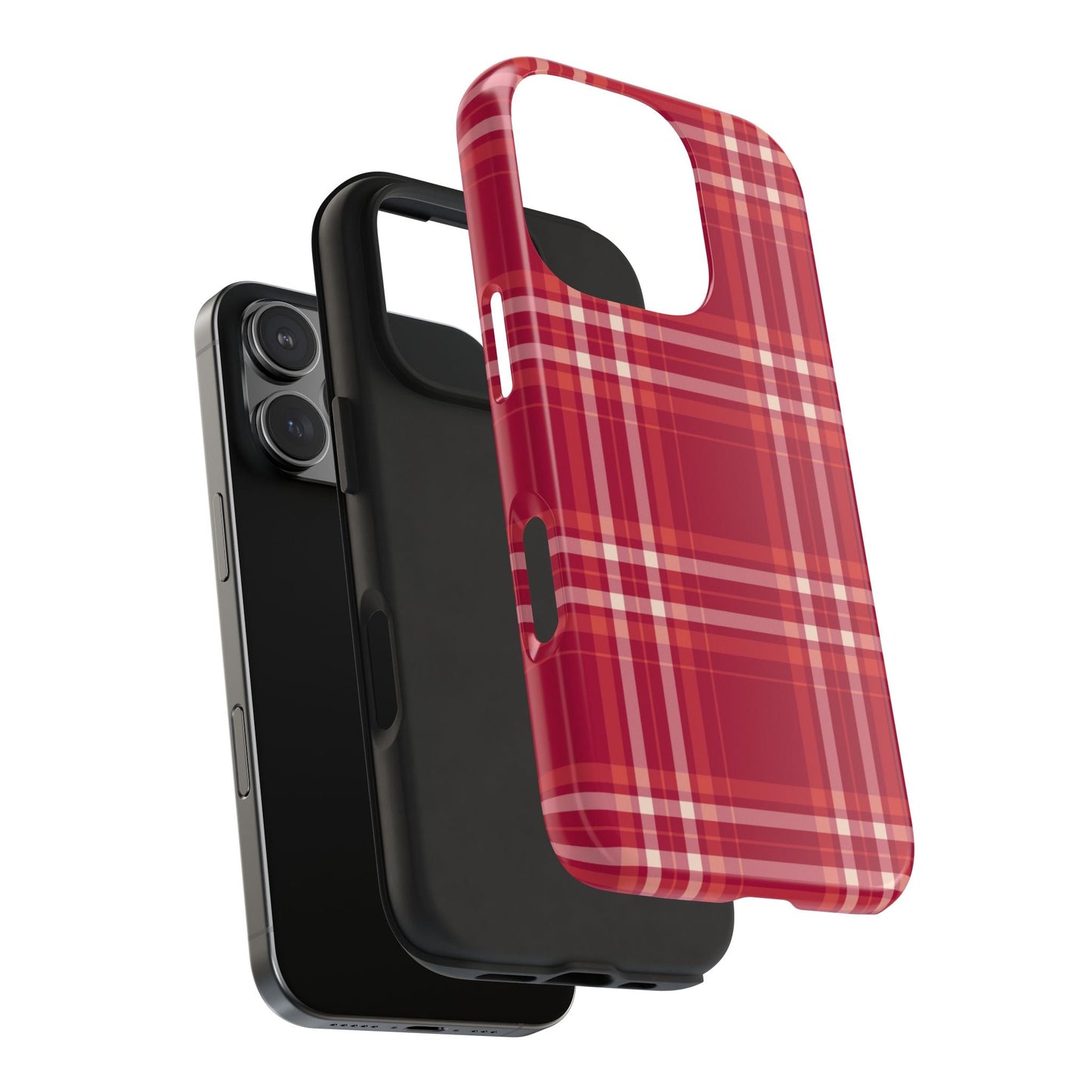 Crimson Check iPhone Case - BOGO Cases