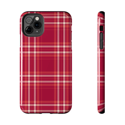 Crimson Check iPhone Case - BOGO Cases