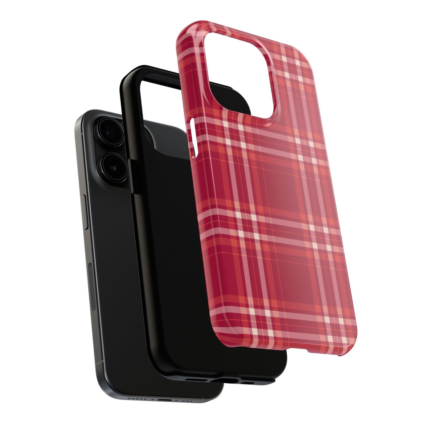 Crimson Check iPhone Case - BOGO Cases