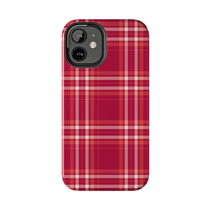 Crimson Check iPhone Case - BOGO Cases