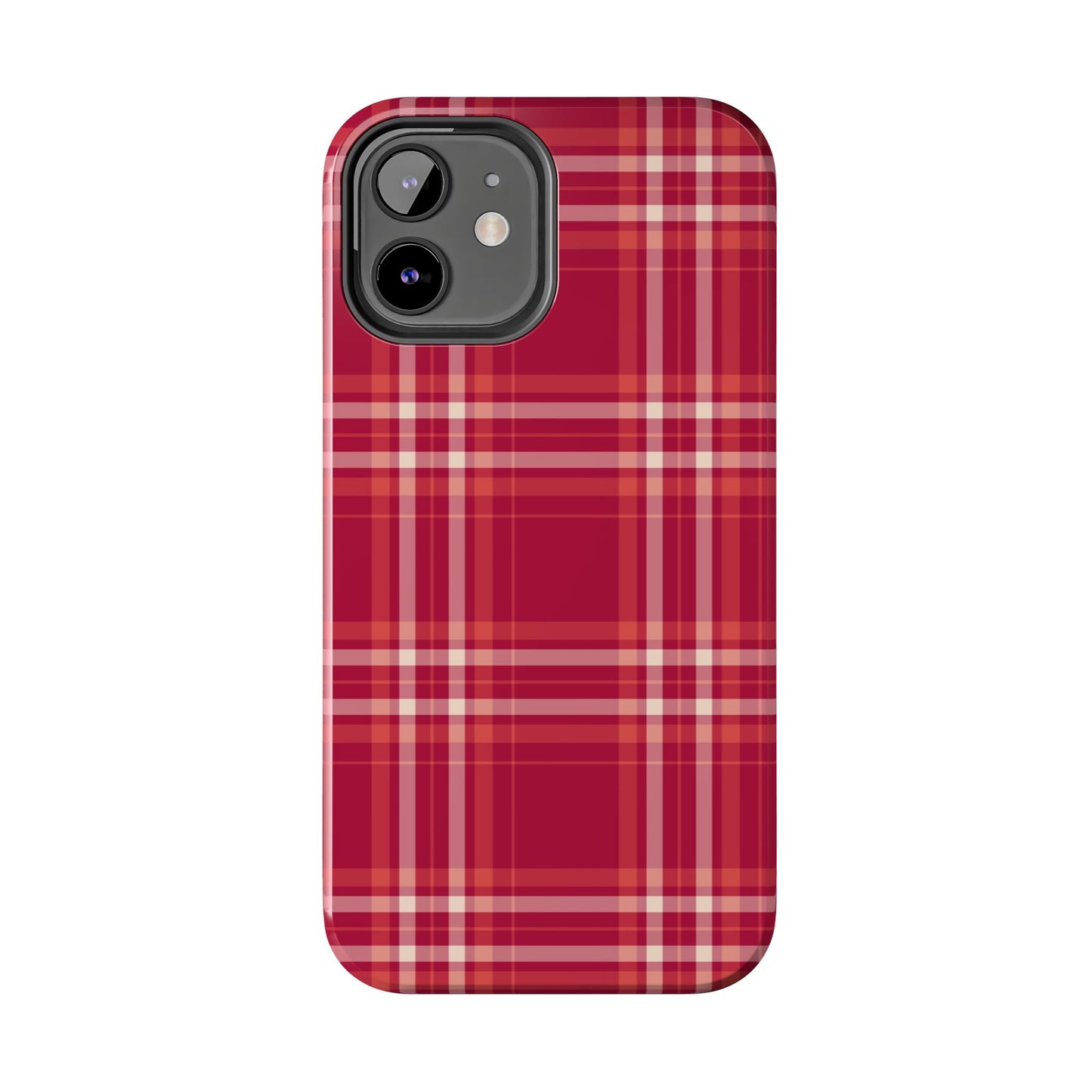 Crimson Check iPhone Case - BOGO Cases
