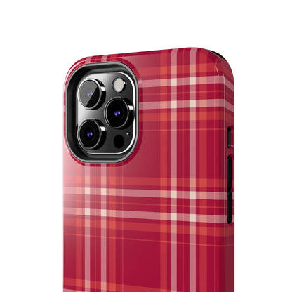 Crimson Check iPhone Case - BOGO Cases