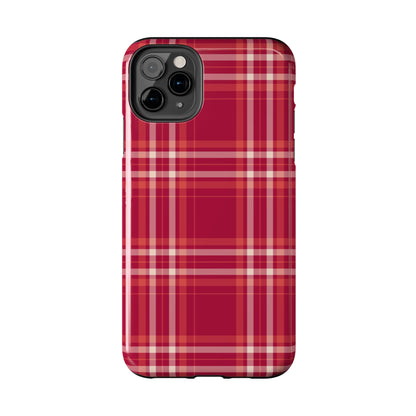 Crimson Check iPhone Case - BOGO Cases