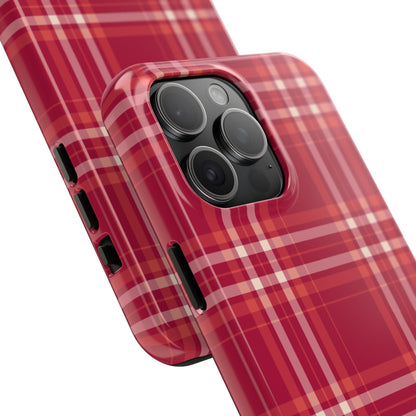 Crimson Check iPhone Case - BOGO Cases
