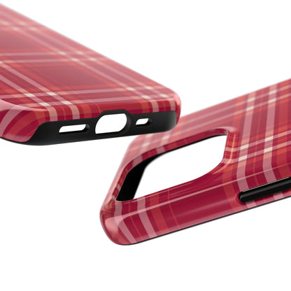 Crimson Check iPhone Case - BOGO Cases