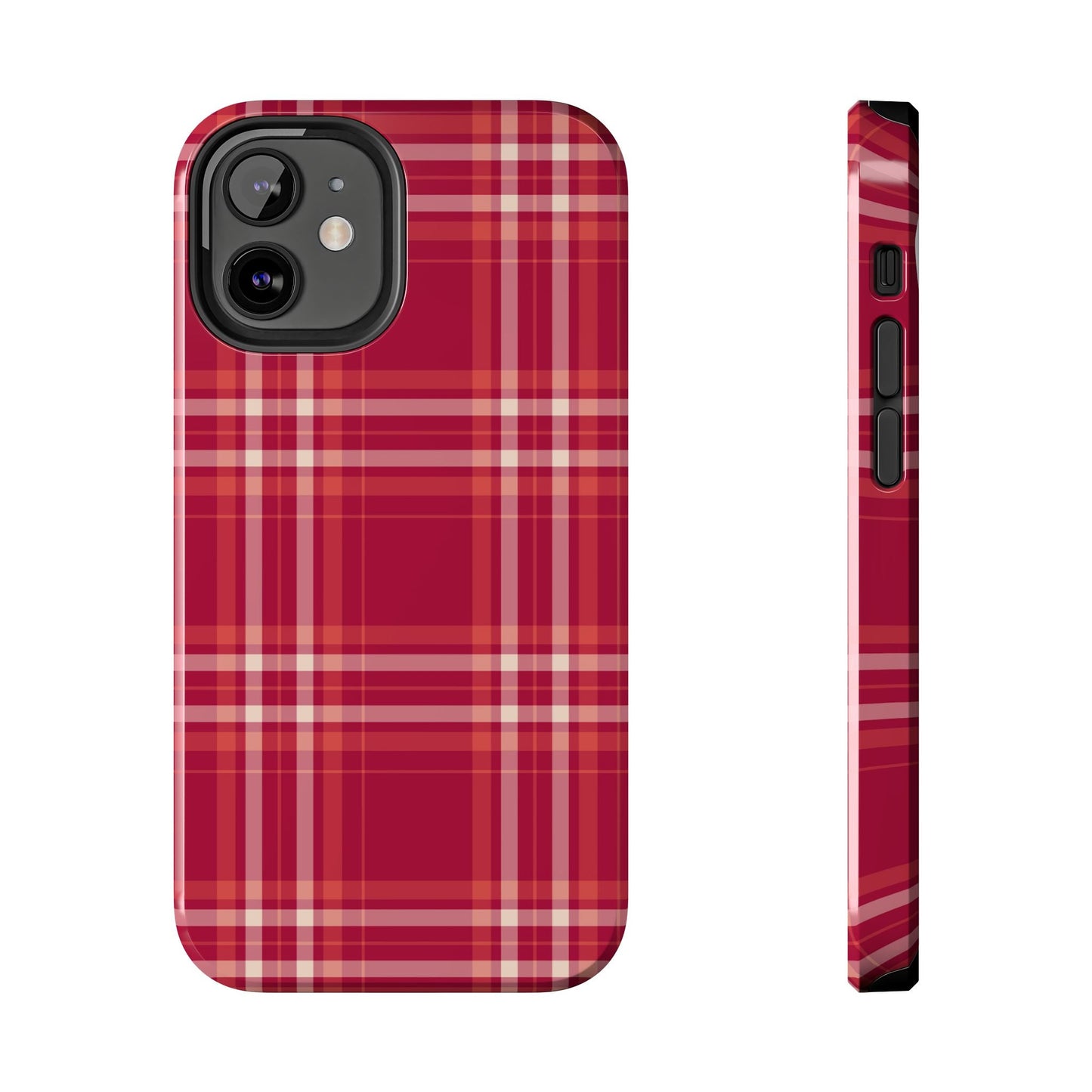 Crimson Check iPhone Case - BOGO Cases