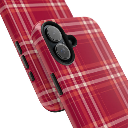 Crimson Check iPhone Case - BOGO Cases
