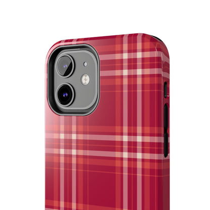 Crimson Check iPhone Case - BOGO Cases