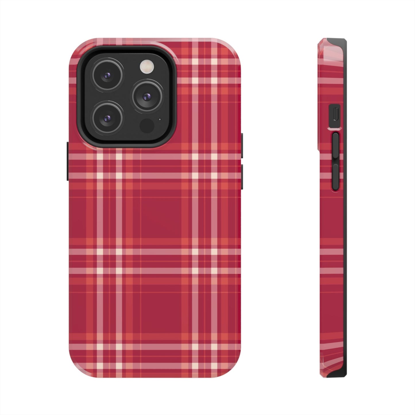 Crimson Check iPhone Case - BOGO Cases