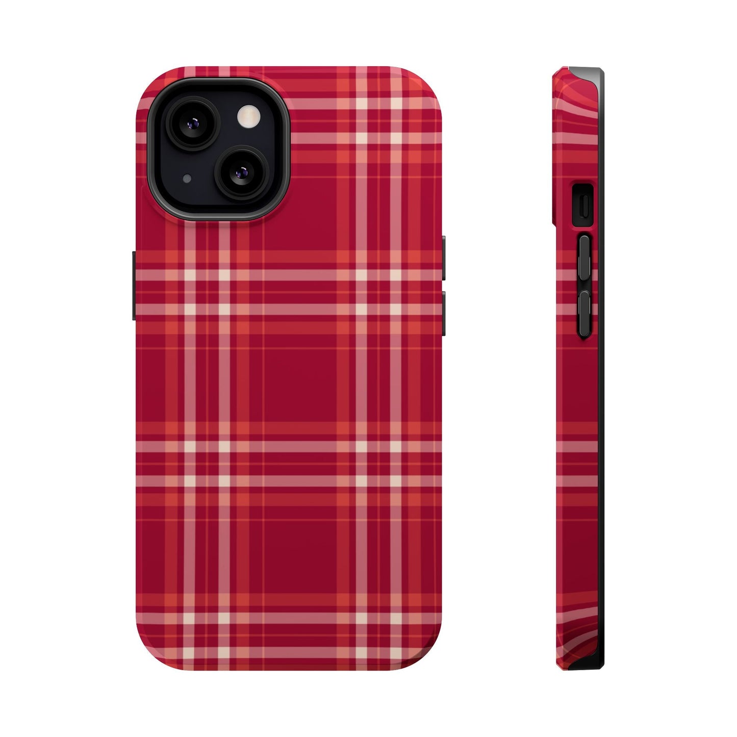 Crimson Check MagSafe iPhone Case - BOGO Cases