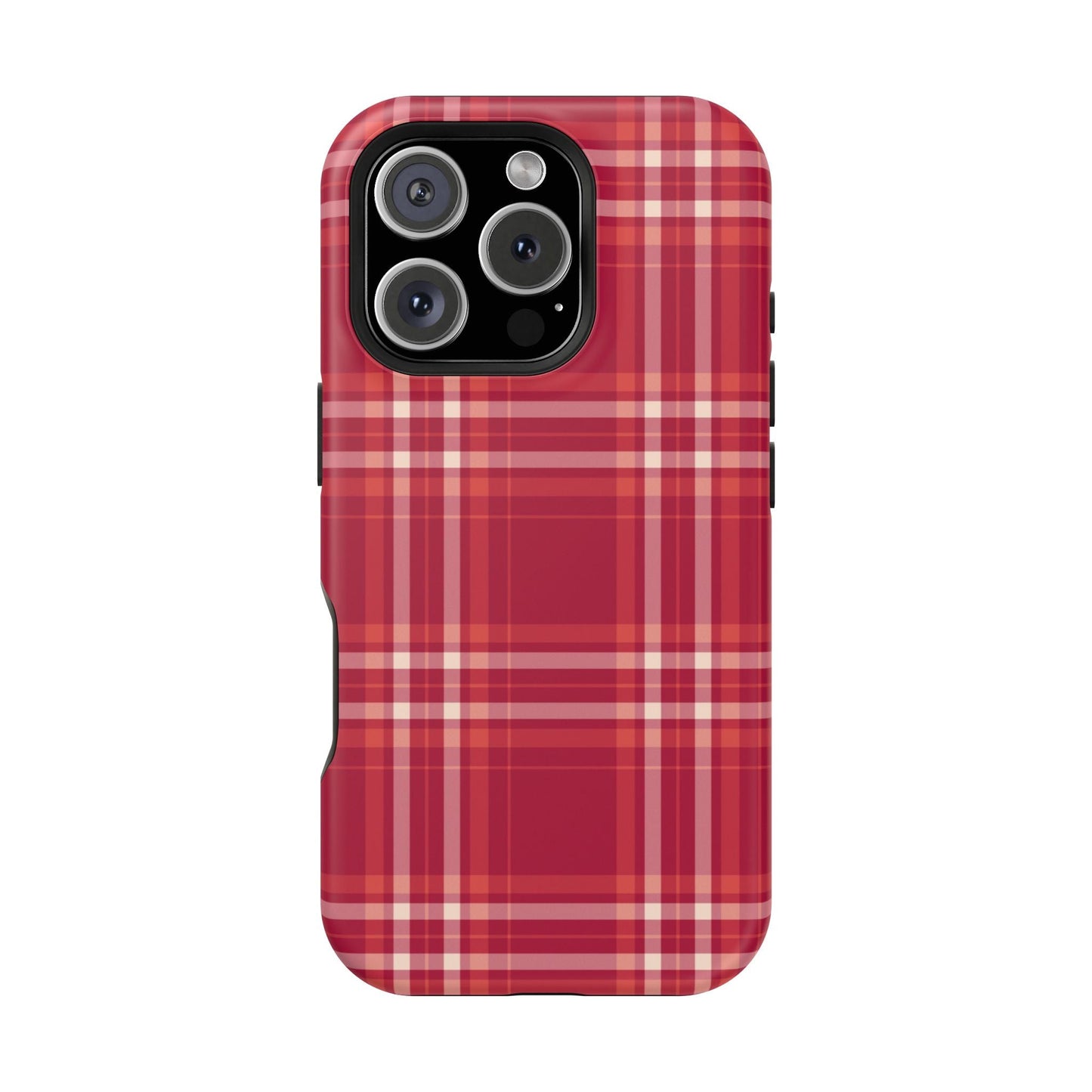 Crimson Check MagSafe iPhone Case - BOGO Cases