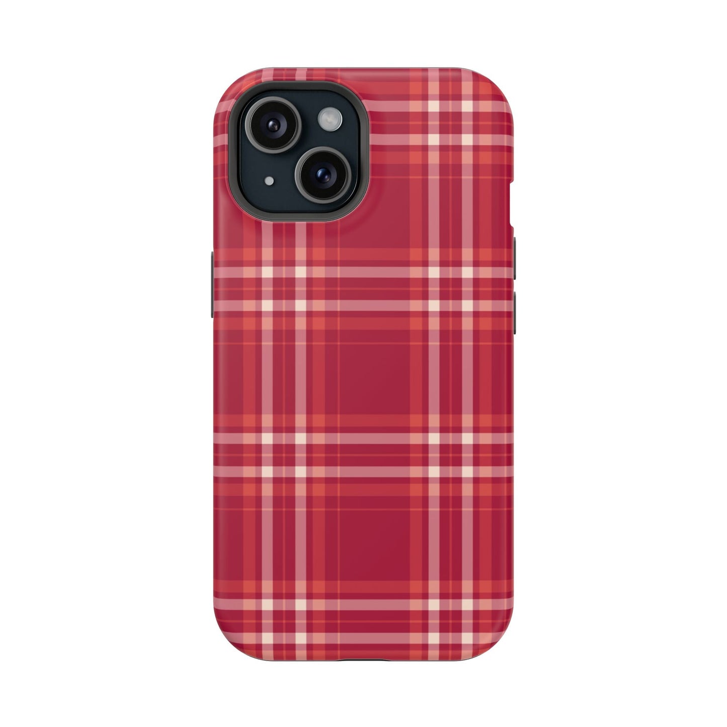 Crimson Check MagSafe iPhone Case - BOGO Cases