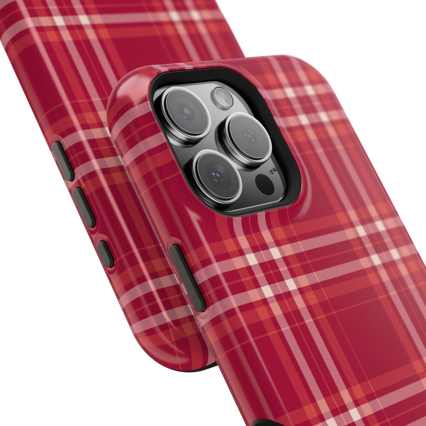 Crimson Check MagSafe iPhone Case - BOGO Cases
