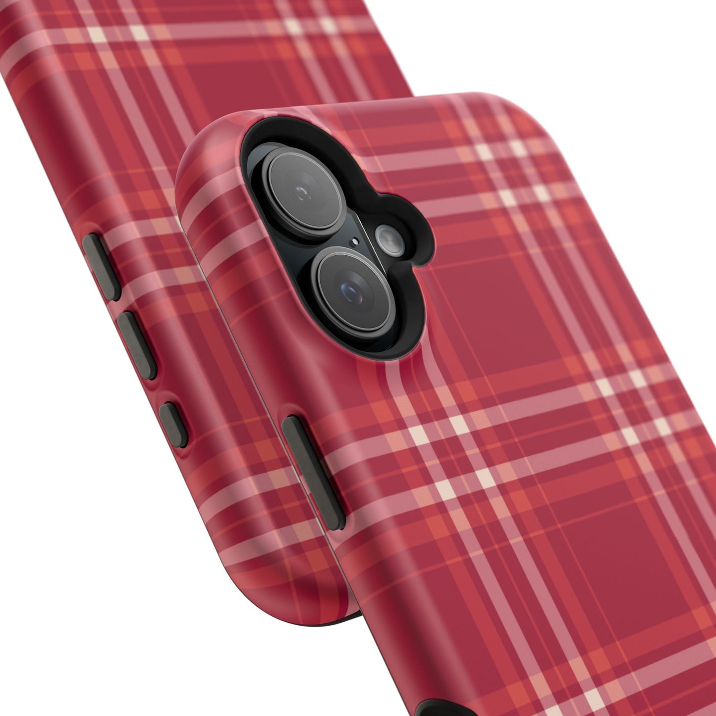 Crimson Check MagSafe iPhone Case - BOGO Cases
