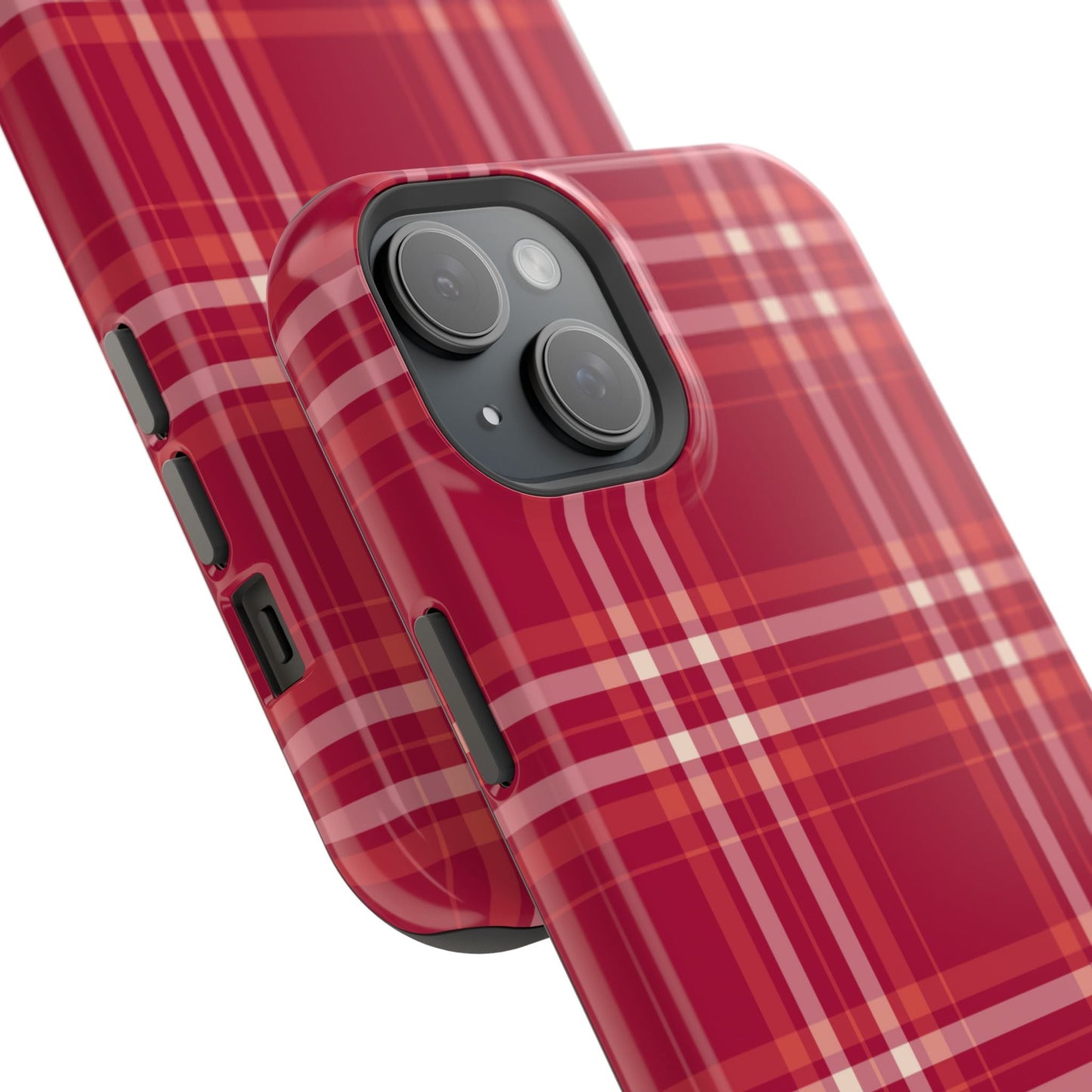 Crimson Check MagSafe iPhone Case - BOGO Cases
