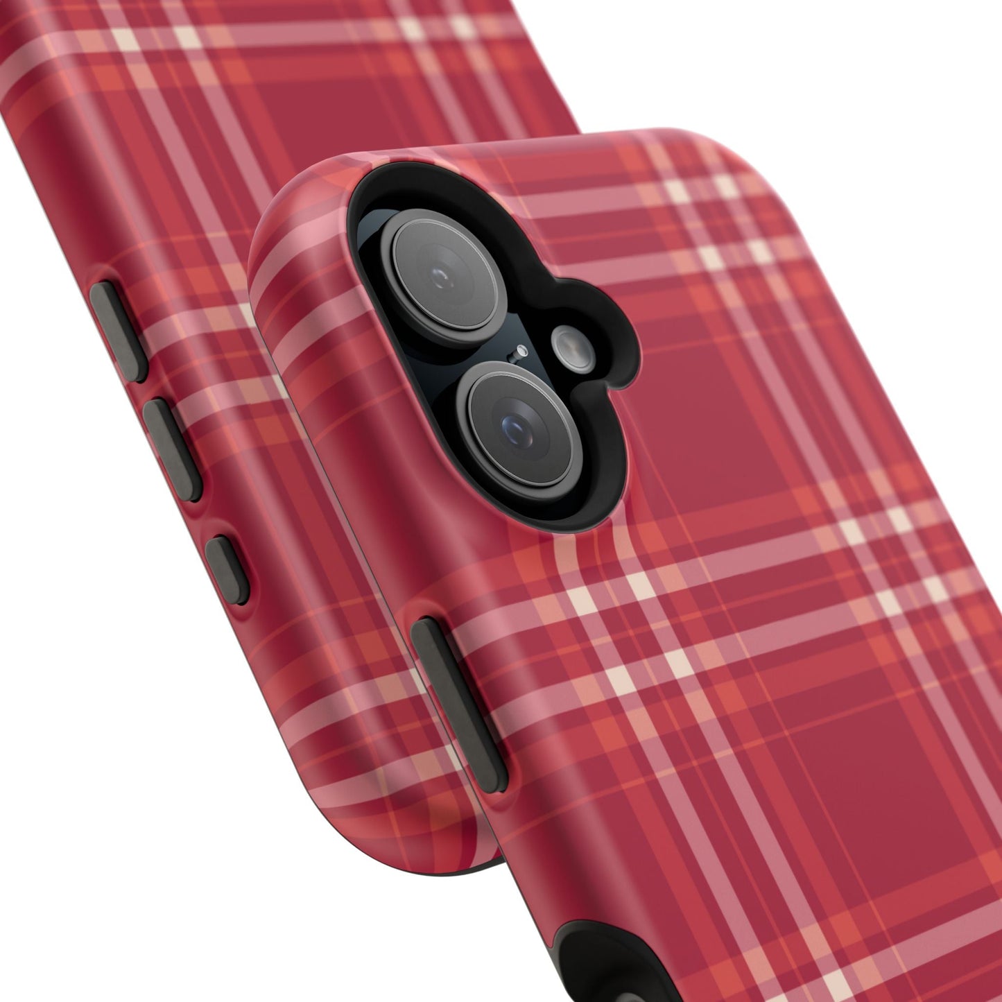 Crimson Check MagSafe iPhone Case - BOGO Cases