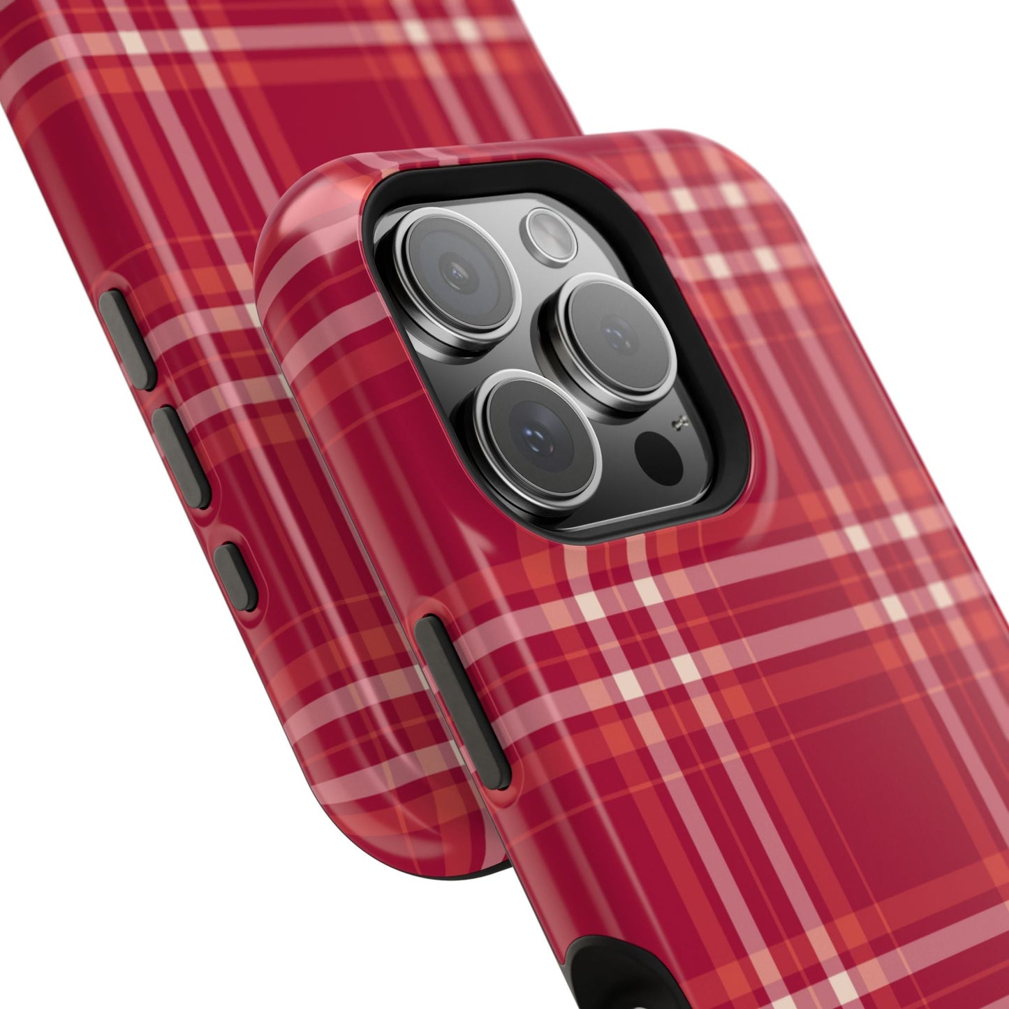 Crimson Check MagSafe iPhone Case - BOGO Cases