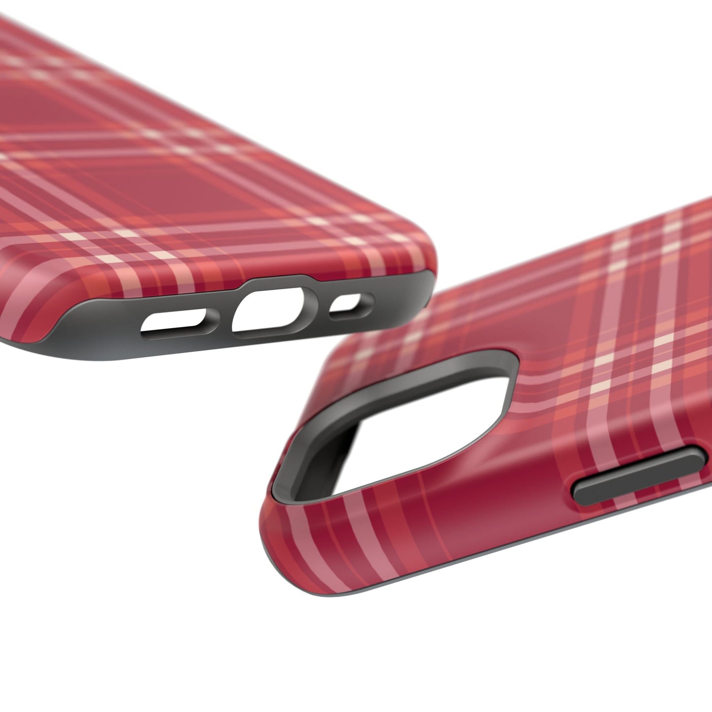 Crimson Check MagSafe iPhone Case - BOGO Cases